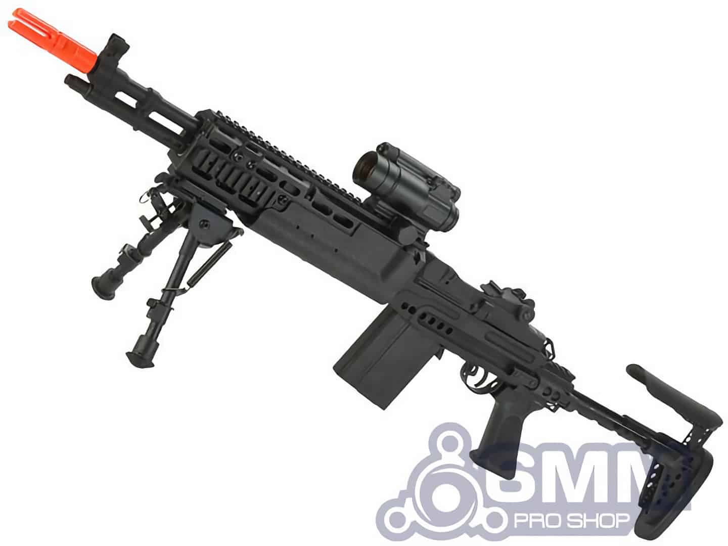 6mmProShop Full Metal “Evil Black Rifle” M14 EBR Enhanced Airsoft AEG Rifle
